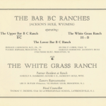 1925 Bar BC Ranches Brochure