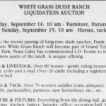 White Grass auction 1985.