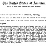 George Bispham Land Patent