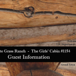 Cabin 1154 Guest Booklet